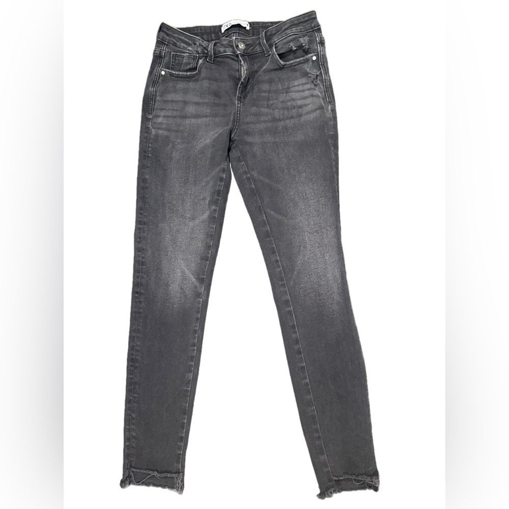 Zara Women's Charcoal Straight Leg Jeans